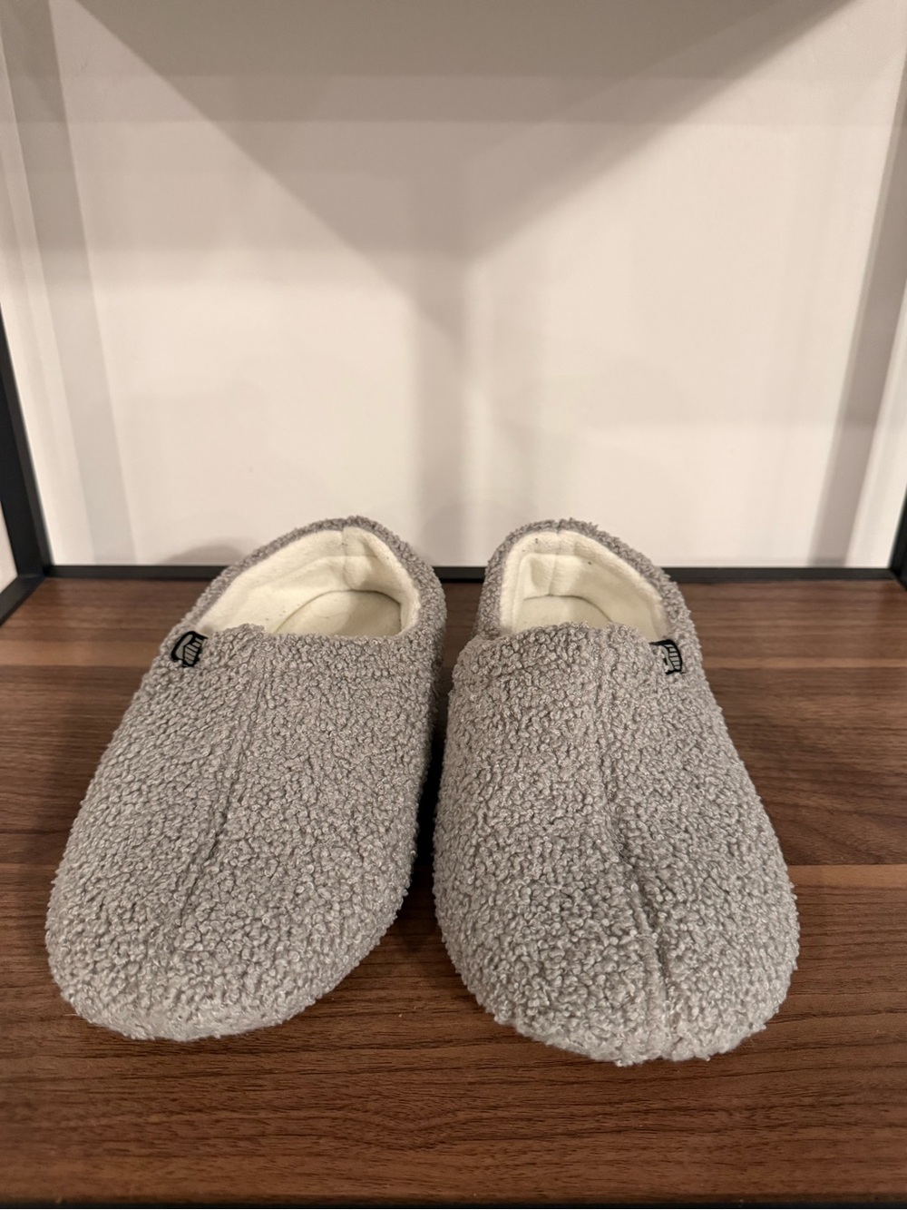 RockDove Women’s Sherpa Slippers Gray Size XL 11-12 Fleece Lined House Shoes
